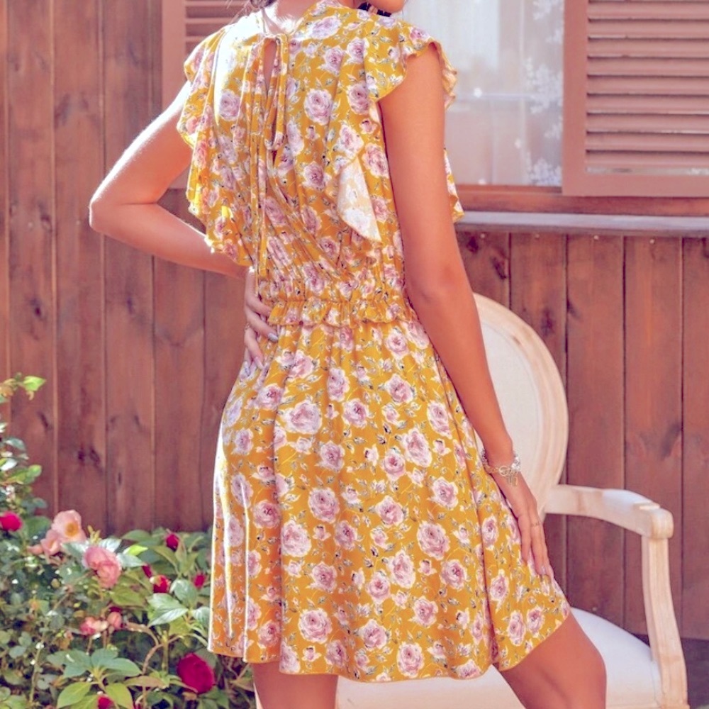 SOLD OUT SOLD OUT Floral dress 🌸 RAYON - Picture 7 of 11